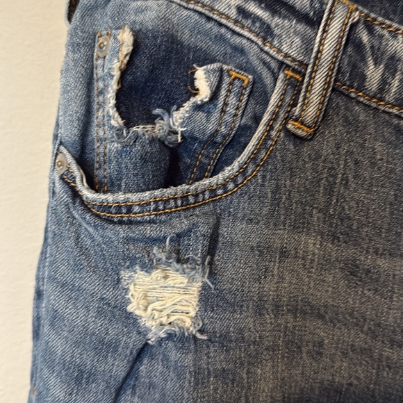 Pilcro by Anthropologie Heritige Boyfriend Distressed Jeans Sz 28 Cropped - Picture 6 of 16